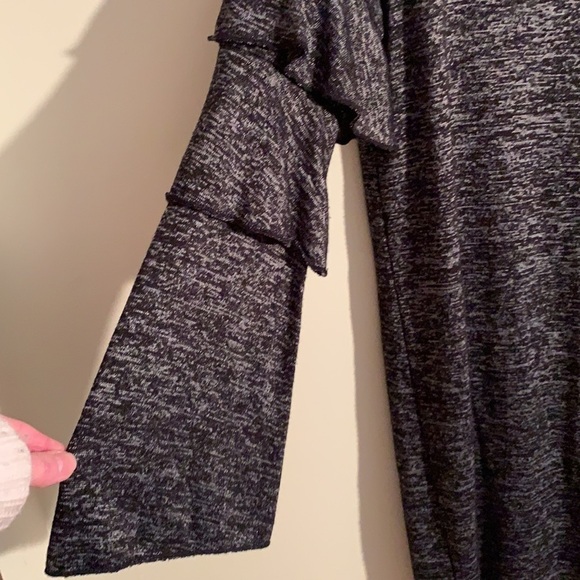 THYME & HONEY Soft Flowy Jersey Witchcore Dress with Layered Bell Sleeves XS - Picture 5 of 7